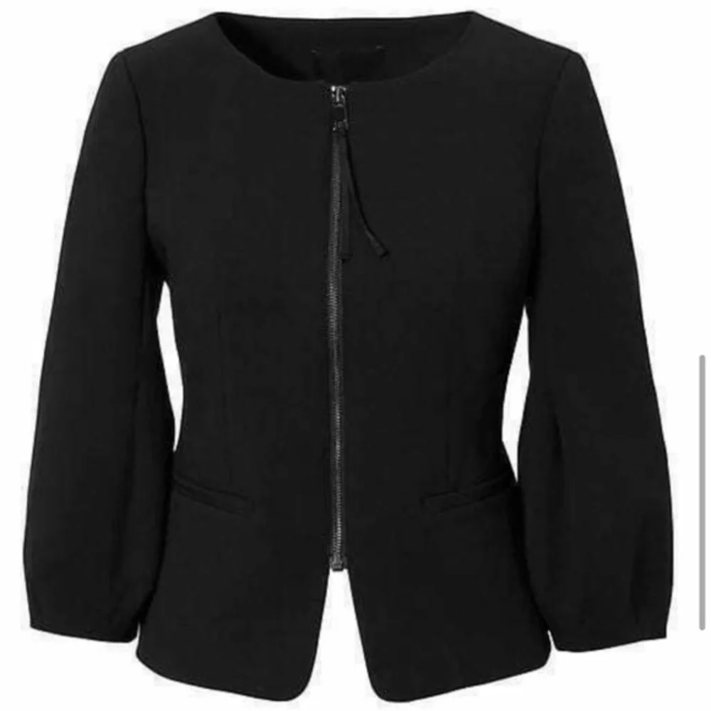 NWT Banana Republic zip Front Blazer Jacket with Balloon Sleeve‎